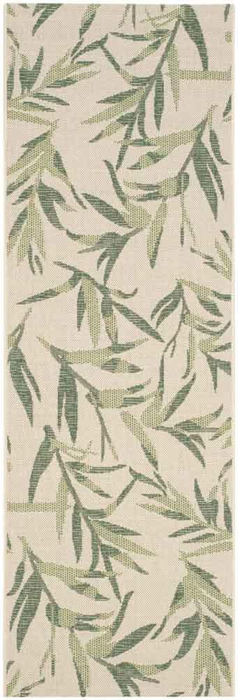 Safavieh Courtyard Power Loomed Latex Backing Rugs In Beige / Sweet Pea