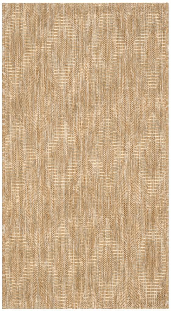 Safavieh Courtyard Power Loomed Latex Backing Rugs In Natural / Natural
