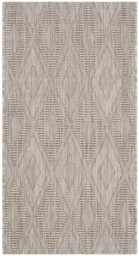 Safavieh Courtyard Power Loomed Latex Backing Rugs In Beige / Beige