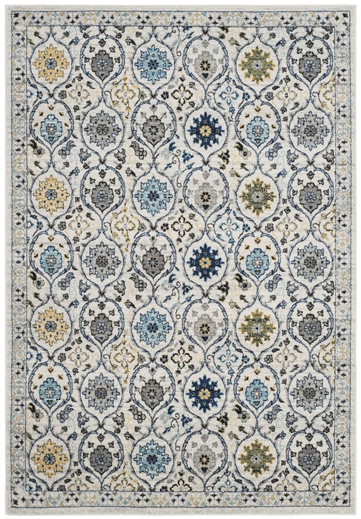 Safavieh Evoke Power Loomed Jute Backing Rugs In Ivory / Blue