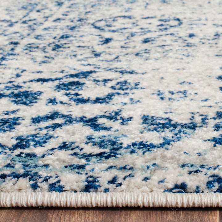 Safavieh Evoke Power Loomed Jute Backing Rugs In Ivory / Blue