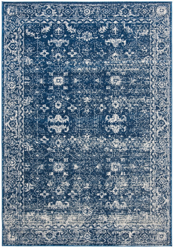 Safavieh Evoke Power Loomed Jute Backing Rugs In Navy / Ivory