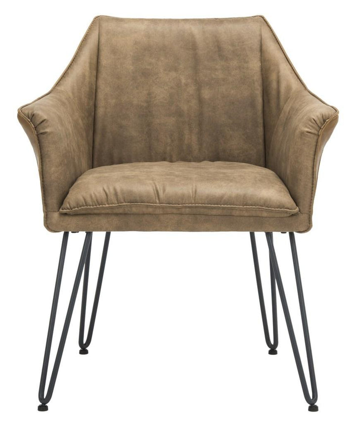Safavieh Esme 19''H Mid Century Modern Leather Dining Chair