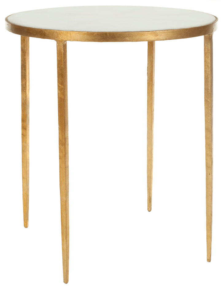 Safavieh Tracey Gold Foil Round Top Accent Table