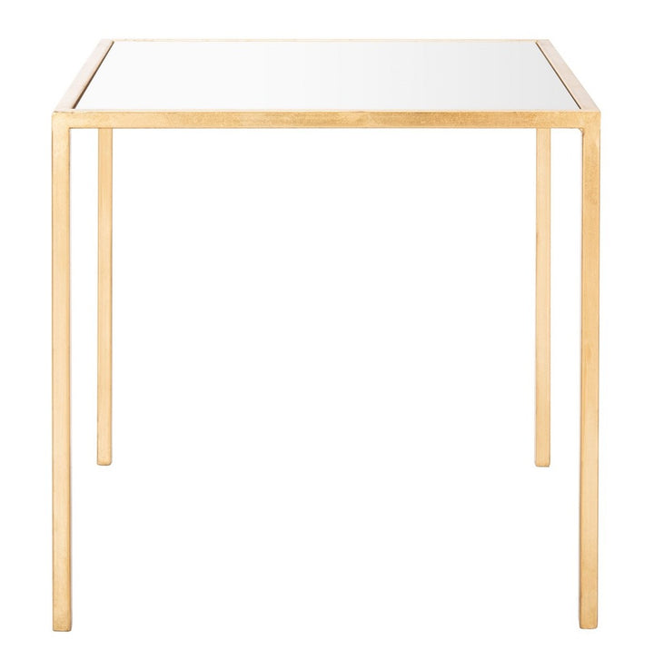 Safavieh Kiley Gold Leaf Mirror Top Accent Table