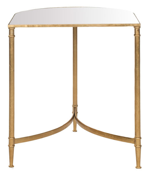Safavieh Nevin Mirror Top Gold Accent Table