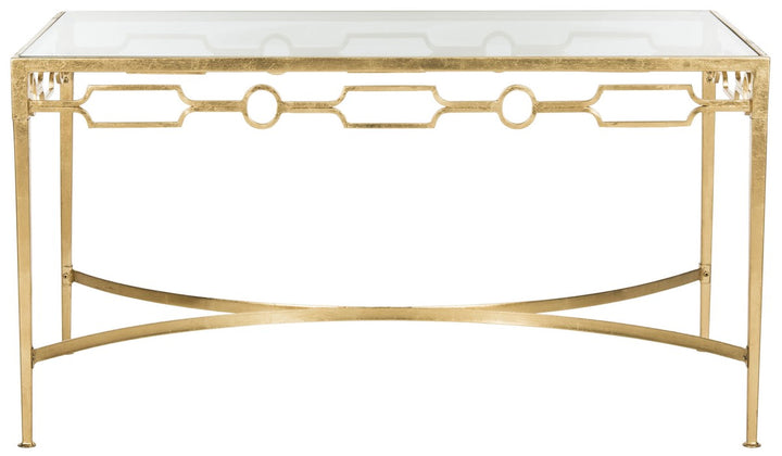 Safavieh Lura Gold Leaf Retro Coffee Table