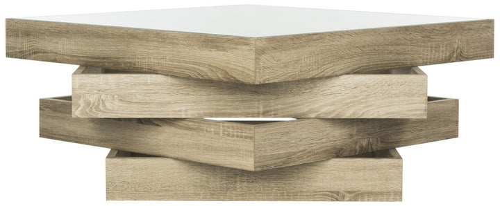 Safavieh Anwen Mid Century Geometric Wood Coffee Table