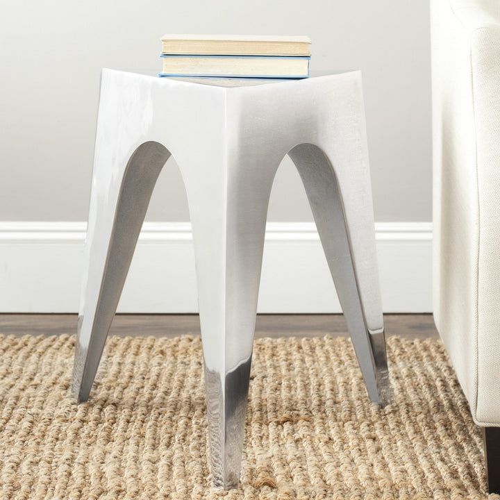 Safavieh Indium Triangle Aluminum Side Table