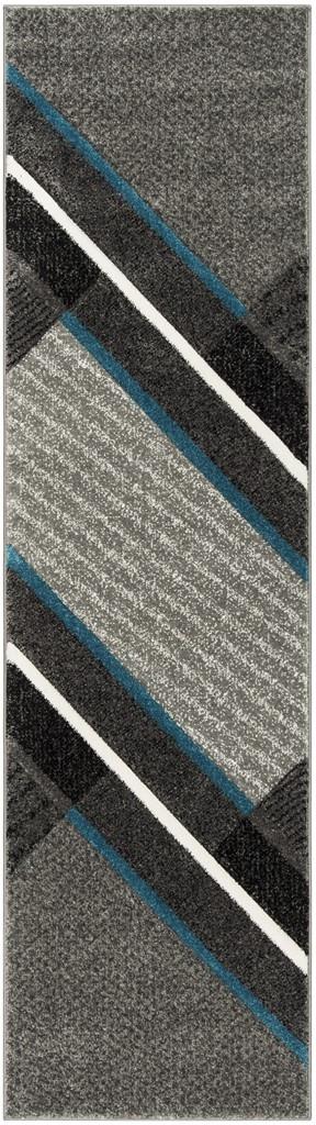 Safavieh Hollywood Power Loomed Jute Backing Rugs In Grey / Teal