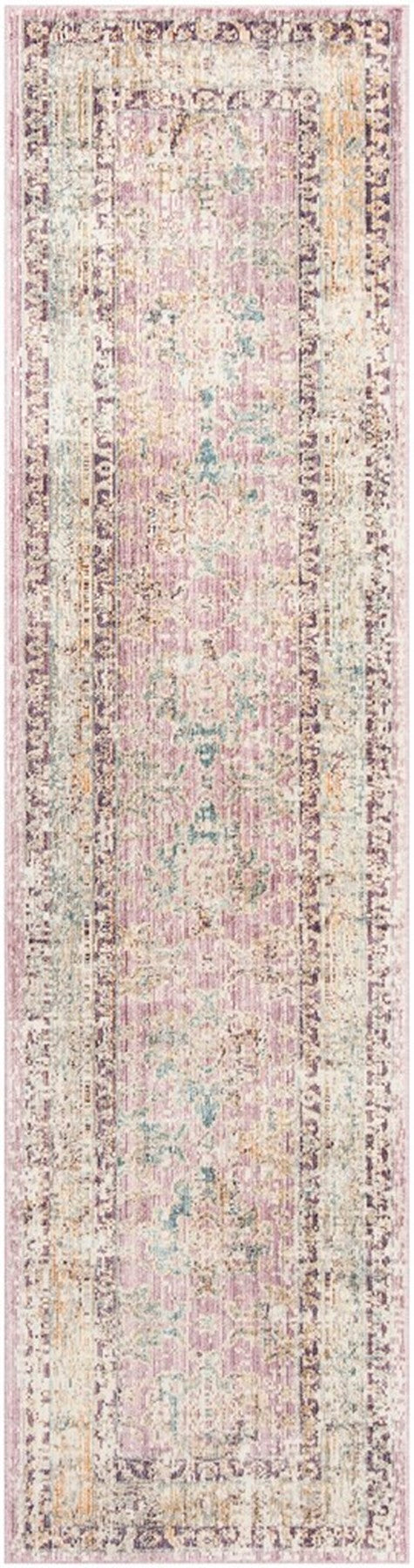 Safavieh Illusion Power Loomed Cotton Backing Rugs In Rose / Light Grey