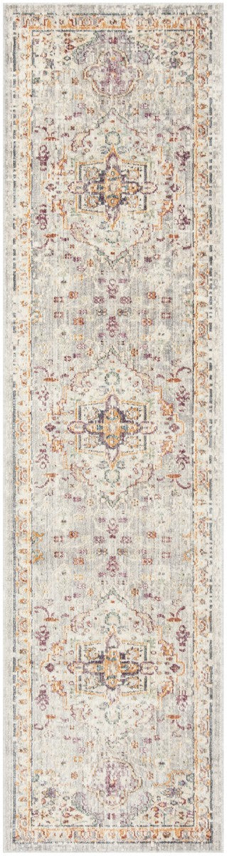 Safavieh Illusion Power Loomed Cotton Backing Rugs In Lilac / Light Grey