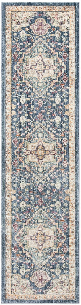 Safavieh Illusion Power Loomed Cotton Backing Rugs In Blue / Purple