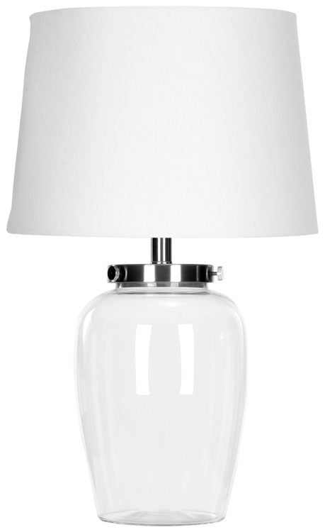 Safavieh Evan Fillable Glass 22.5-Inch H Clear Table Lamp