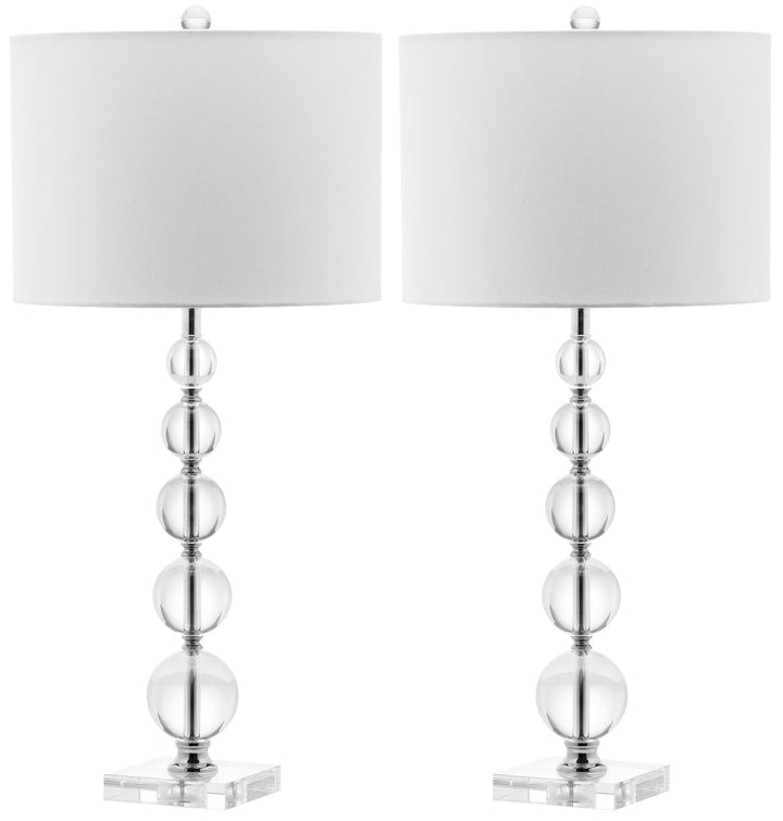 Safavieh Liam 29-Inch H Stacked Crystal Ball Lamp