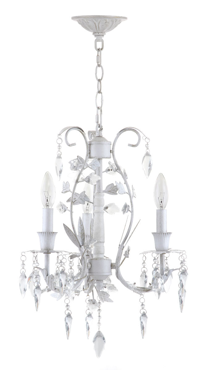 Safavieh Jasper 3 Light White 14.5 Inch Dia Adjustable Chandelier