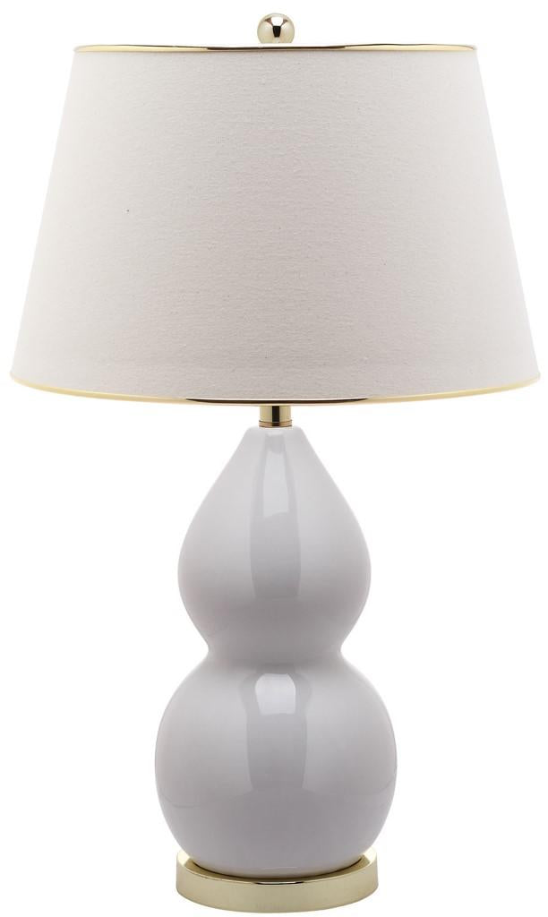 Safavieh Jill 26.5-Inch H Double- Gourd Ceramic Lamp