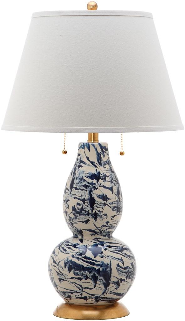 Safavieh Color Swirls 28-Inch H Glass Table Lamp