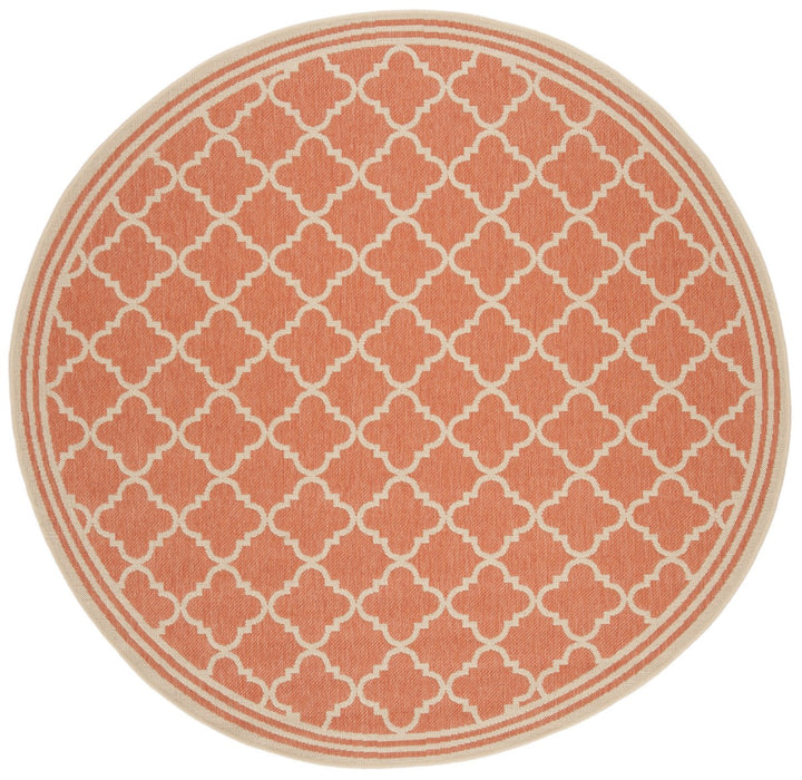 Safavieh Linden 100 Power Loomed Rugs In Rust / Creme