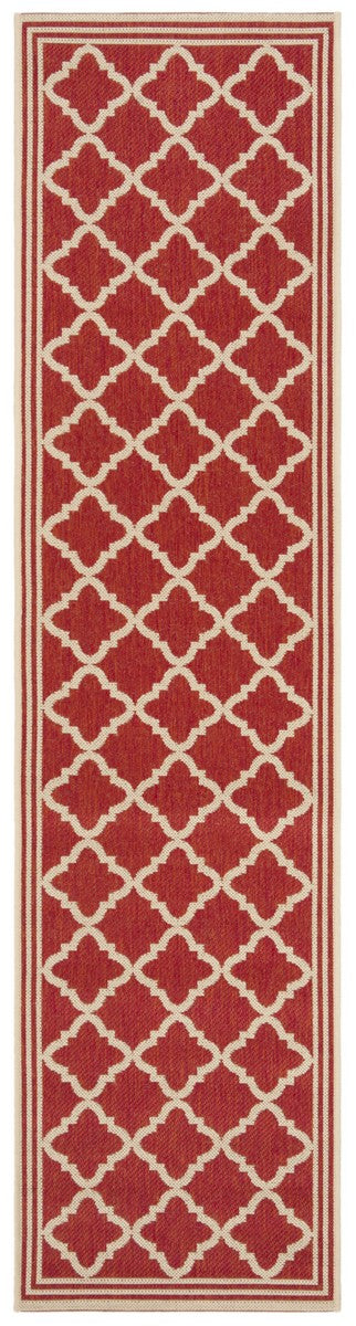 Safavieh Linden 100 Power Loomed Rugs In Red / Creme