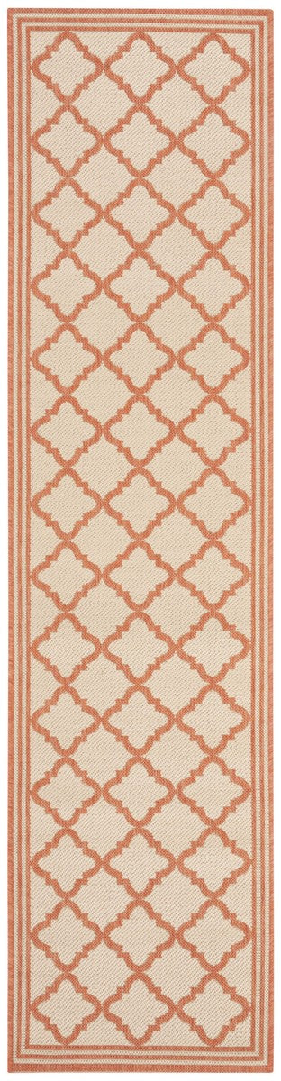 Safavieh Linden 100 Power Loomed Rugs In Cream / Rust