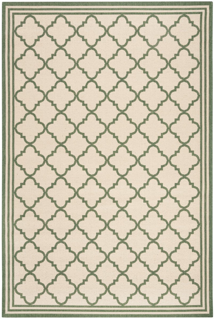 Safavieh Linden 100 Power Loomed Rugs In Cream / Green