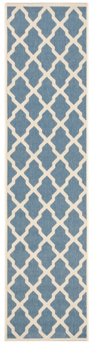 Safavieh Linden 100 Power Loomed Rugs In Blue / Creme