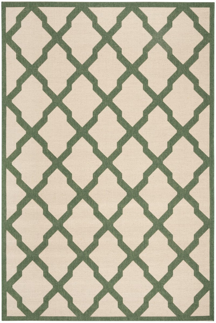 Safavieh Linden 100 Power Loomed Rugs In Cream / Green