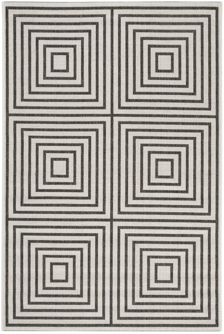 Safavieh Linden 100 Power Loomed Rugs In Light Grey / Charcoal