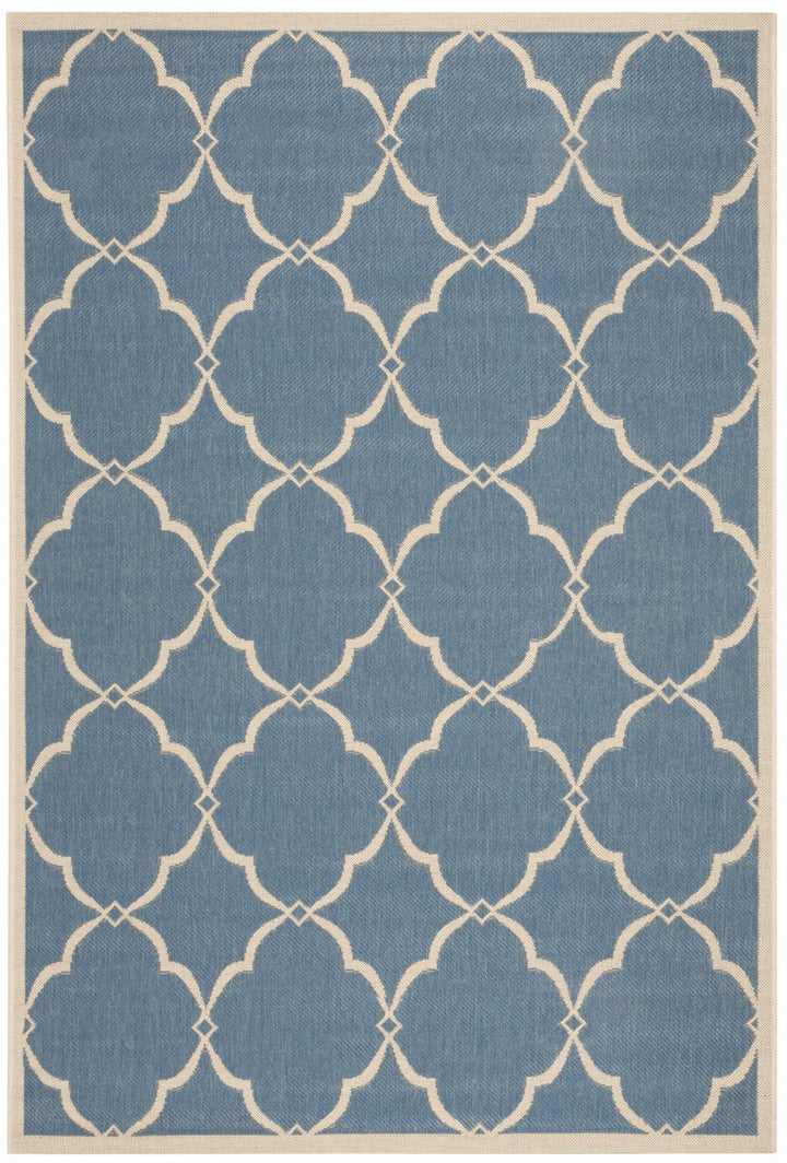 Safavieh Linden 100 Power Loomed Rugs In Blue / Creme