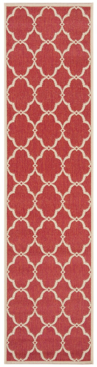 Safavieh Linden 100 Power Loomed Rugs In Red / Creme