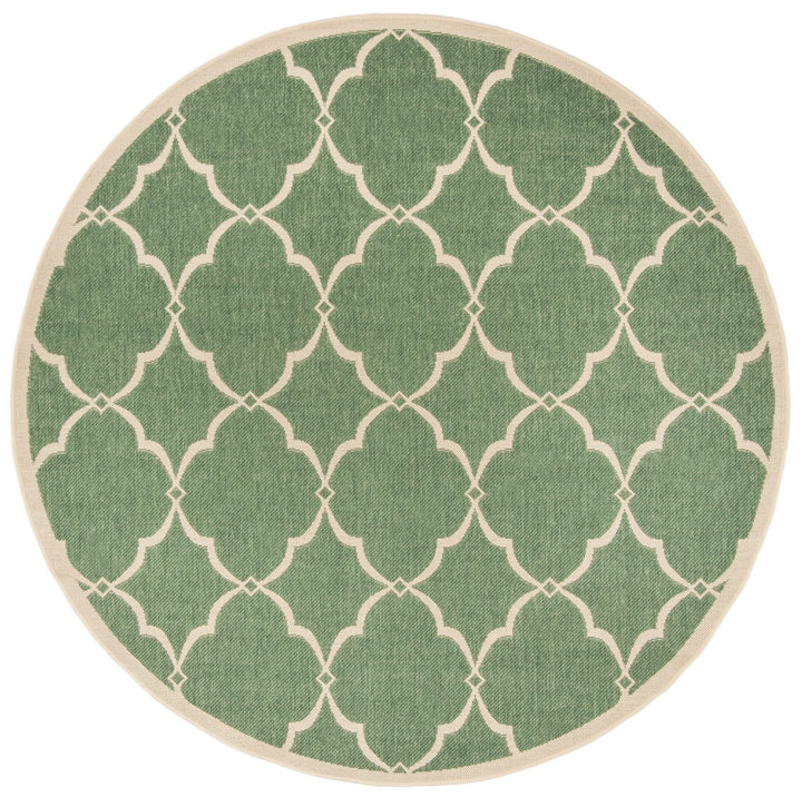 Safavieh Linden 100 Power Loomed Rugs In Green / Creme