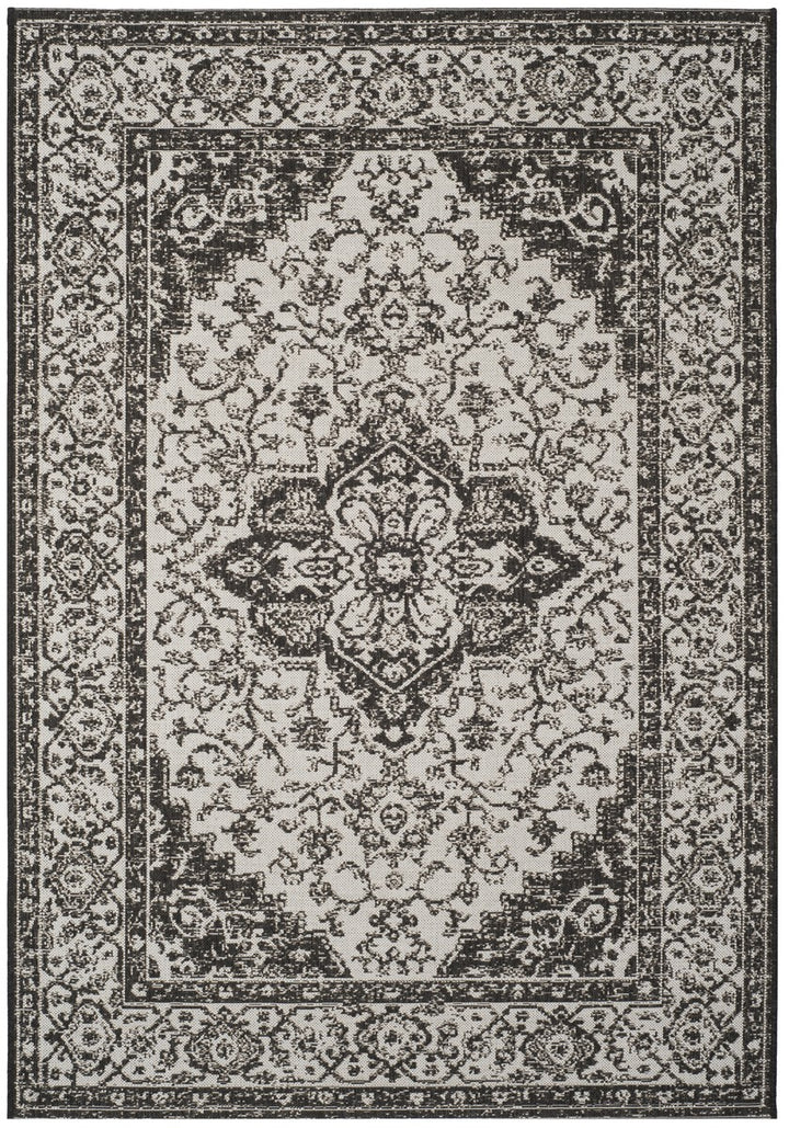 Safavieh Linden 100 Power Loomed Rugs In Light Grey / Charcoal