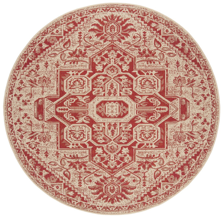 Safavieh Linden 100 Power Loomed Rugs In Red / Creme