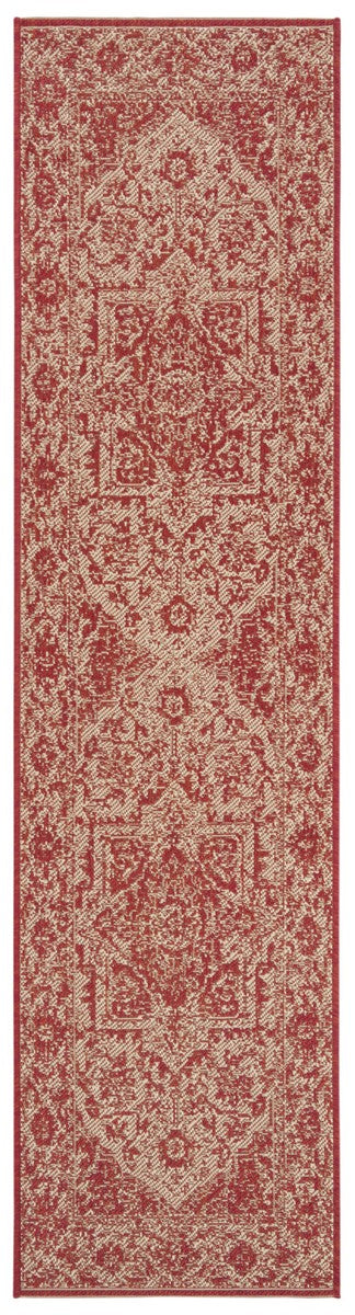 Safavieh Linden 100 Power Loomed Rugs In Red / Creme