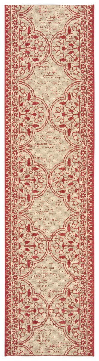 Safavieh Linden 100 Power Loomed Rugs In Red / Creme