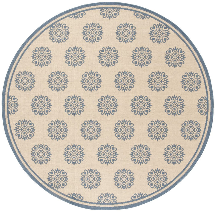 Safavieh Linden 100 Power Loomed Rugs In Blue / Creme