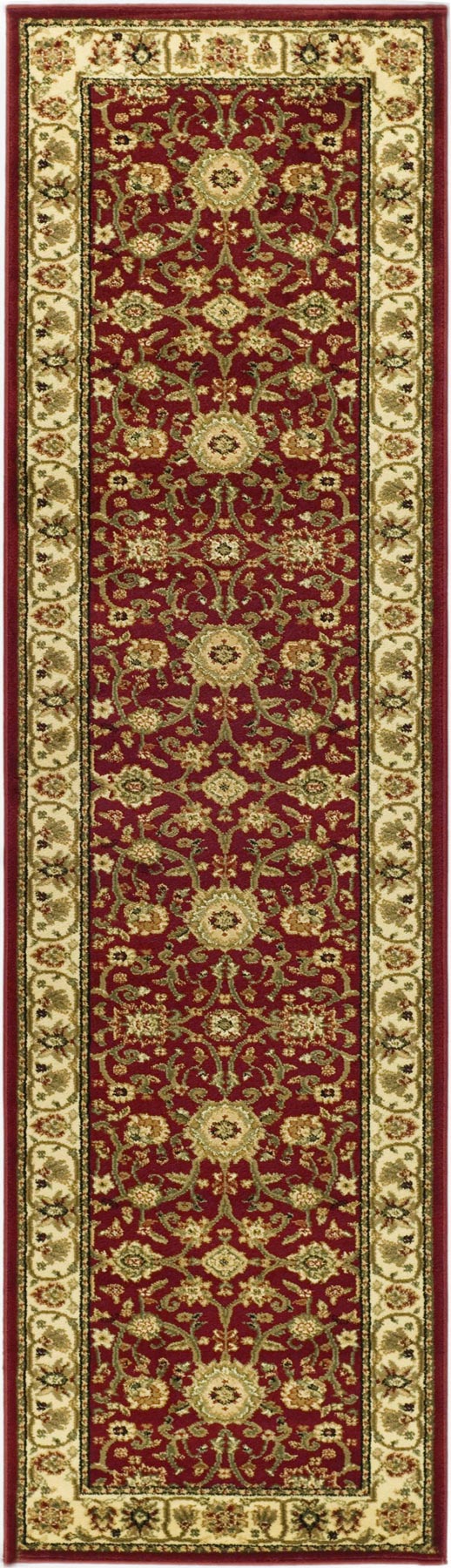 Safavieh Lyndhurst Power Loomed Jute Backing Rugs In Red / Ivory