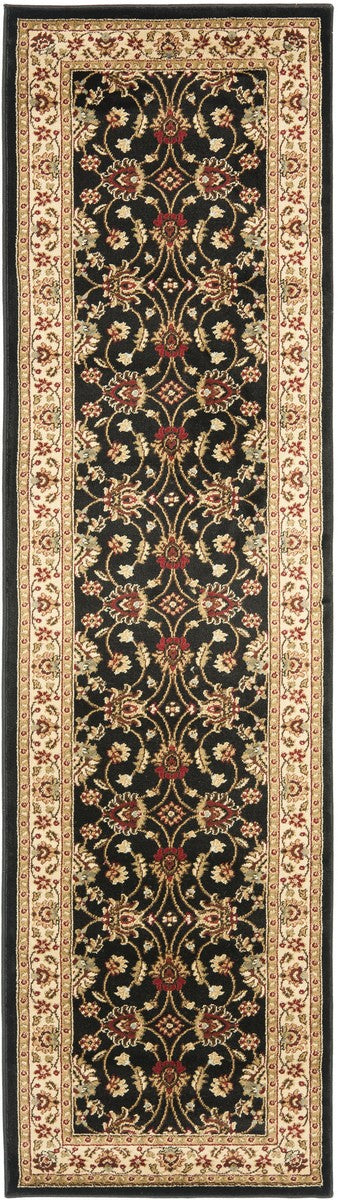 Safavieh Lyndhurst Power Loomed Rugs In Black / Ivory