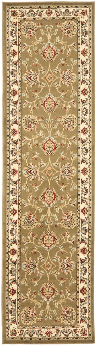 Safavieh Lyndhurst Power Loomed Rugs In Green / Ivory