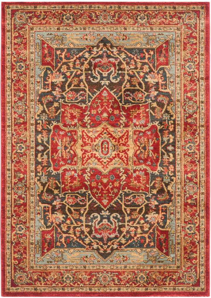 Safavieh Mahal Power Loomed Jute Backing Rugs In Red / Red