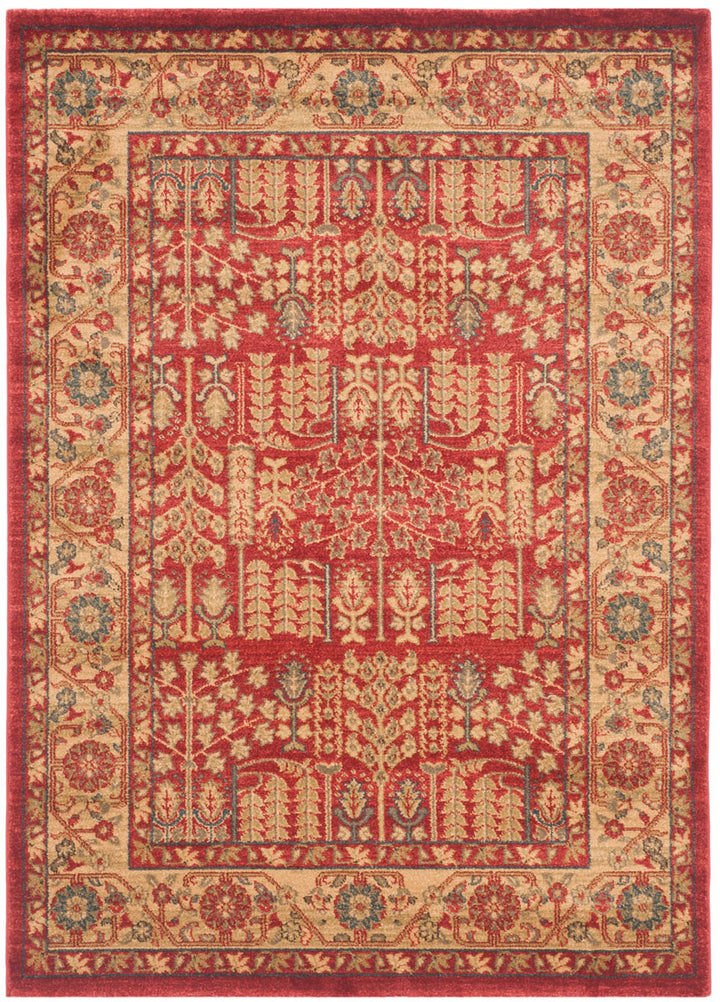 Safavieh Mahal Power Loomed Jute Backing Rugs In Red / Natural