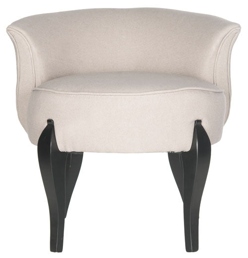 Safavieh Mora French Leg Linen Vanity Chair