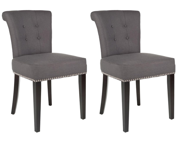 Safavieh Sinclair 21''H Ring Chair (Set Of 2) - Silver Nail Heads