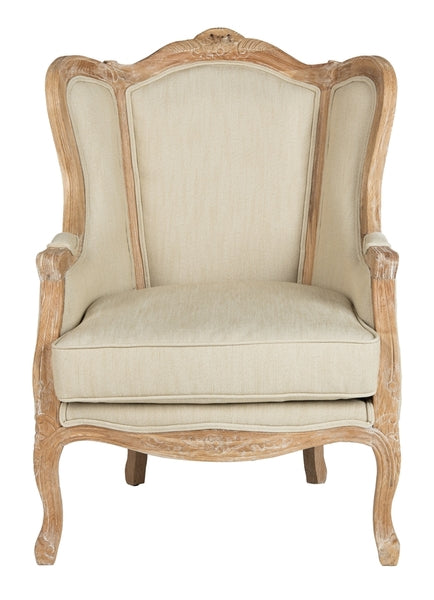 Safavieh Fallon Linen Wing Chair