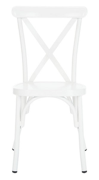 Safavieh Axton Side Chair/Stackable/Matte White