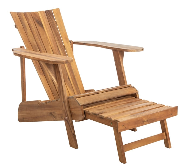 Safavieh Merlin Adirondack Chair With Retractable Footrest