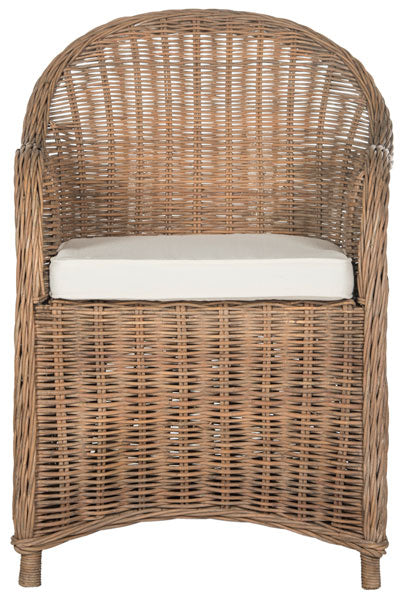 Safavieh Hemi Striped Wicker Club Chair