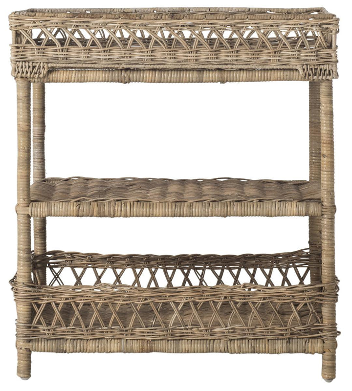 Safavieh Ajani Wicker 3 Tier Accent Table