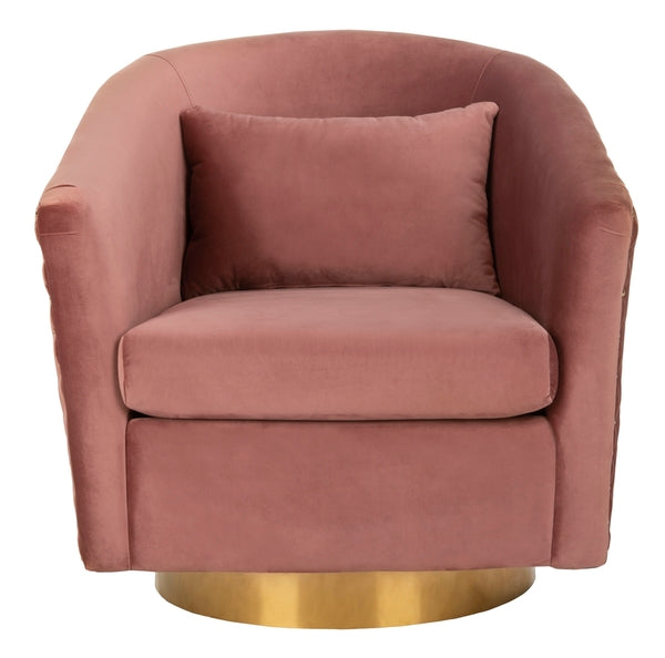 Safavieh Clara Quilted Swivel Tub Chair